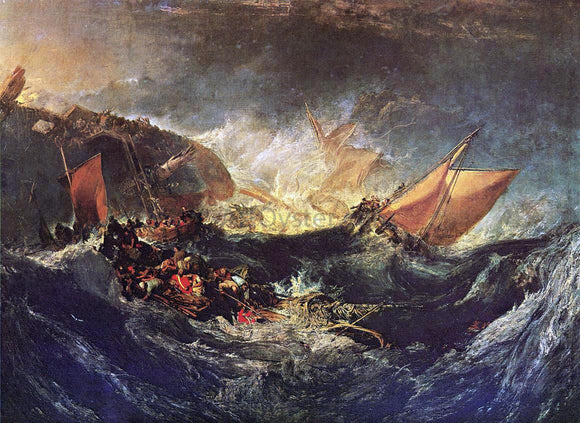  Joseph William Turner The Wreck of a Transport Ship - Canvas Art Print