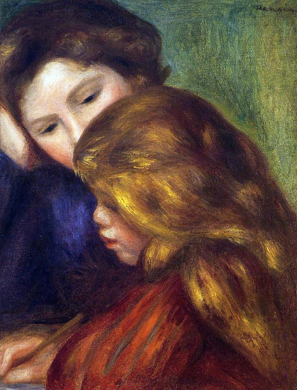  Pierre Auguste Renoir The Writing Lesson - Canvas Art Print