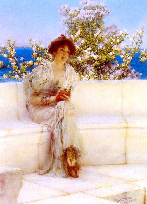  Sir Lawrence Alma-Tadema The Year's at the Spring.  All's Right with the World - Canvas Art Print