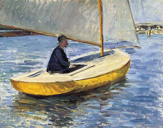  Gustave Caillebotte A Yellow Boat - Canvas Art Print