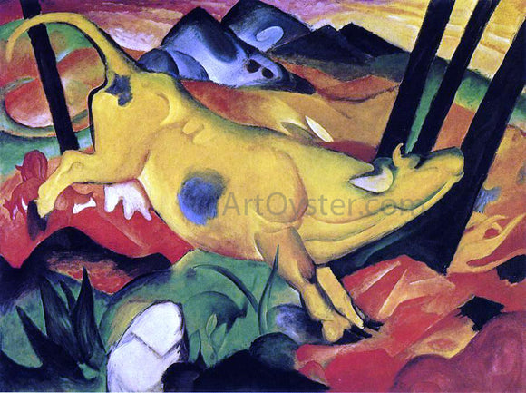  Franz Marc The Yellow Cow - Canvas Art Print