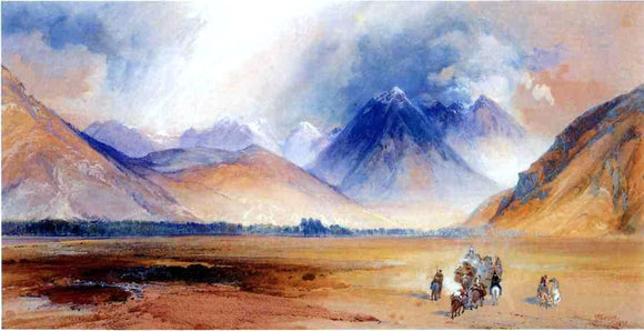  Thomas Moran The Yellowstone Range, near the Crow Mission - Canvas Art Print