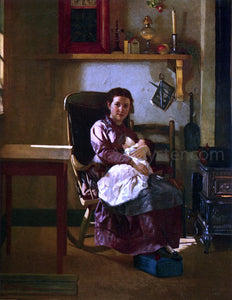  John George Brown The Young Mother - Canvas Art Print