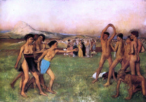  Edgar Degas The Young Spartans - Canvas Art Print