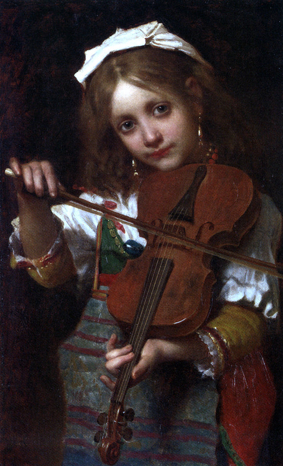  Pierre-Louis-Joseph De Coninck The Young Violinist - Canvas Art Print