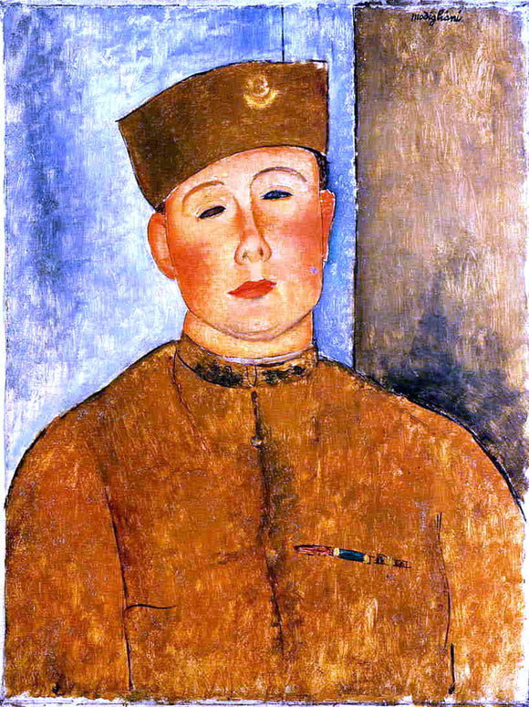  Amedeo Modigliani The Zouave - Canvas Art Print