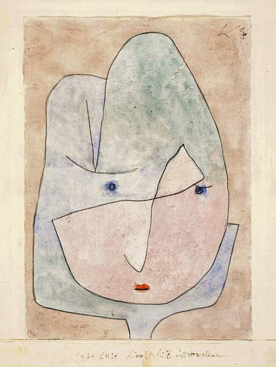 Paul Klee This Flower Wishes to Fade - Canvas Art Print