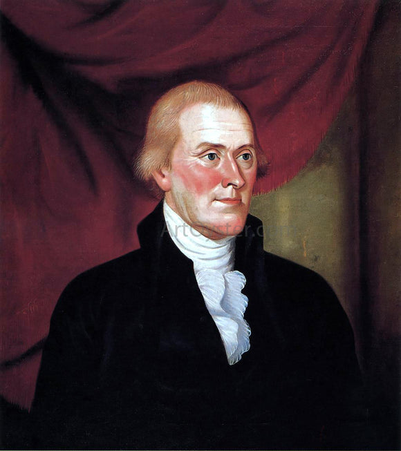  Charles Peale Polk Thomas Jefferson - Canvas Art Print
