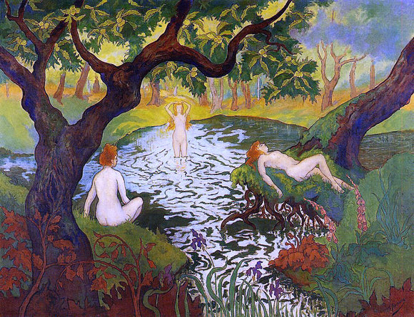  Paul Ranson Three Bathers with Irises - Canvas Art Print