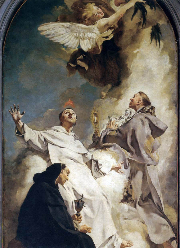  Giovanni Battista Piazzetta Three Dominican Saints (detail) - Canvas Art Print