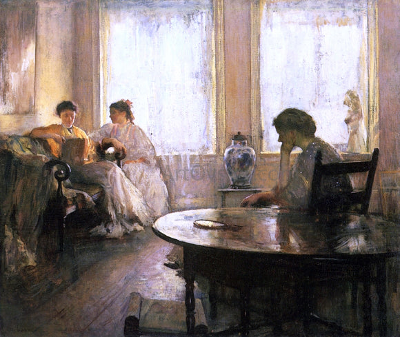  Edmund Tarbell Three Girls Reading - Canvas Art Print