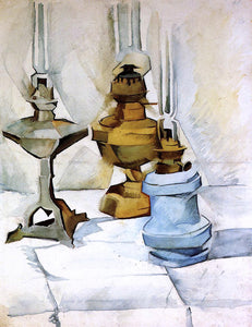  Juan Gris Three Lamps - Canvas Art Print