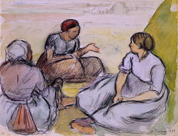  Camille Pissarro Three Peasant Women - Canvas Art Print