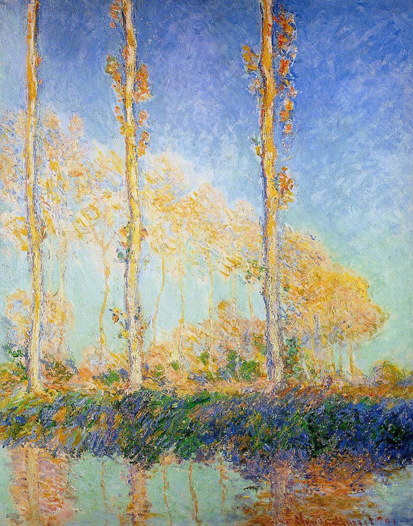  Claude Oscar Monet Three Poplar Trees in the Autumn - Canvas Art Print