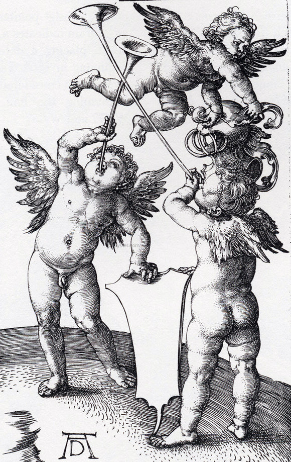  Albrecht Durer Three Putti With Shield And Helmet - Canvas Art Print
