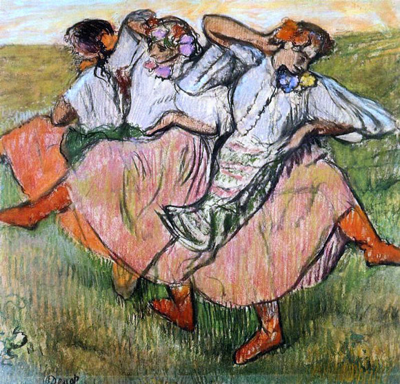  Edgar Degas Three Russian Dancers - Canvas Art Print