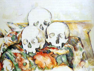  Paul Cezanne Three Skulls - Canvas Art Print