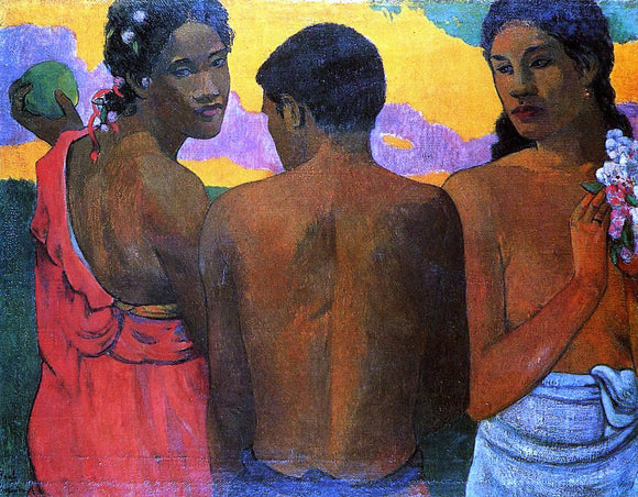  Paul Gauguin Three Tahitians - Canvas Art Print