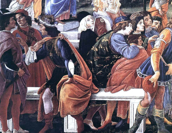  Sandro Botticelli Three Temptations of Christ (detail 2) (Cappella Sistina, Vatican) - Canvas Art Print