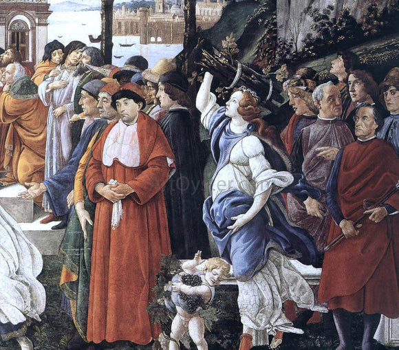  Sandro Botticelli Three Temptations of Christ (detail 3) (Cappella Sistina, Vatican) - Canvas Art Print