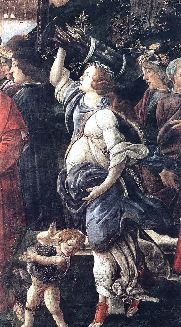  Sandro Botticelli Three Temptations of Christ (detail 4) (Cappella Sistina, Vatican) - Canvas Art Print