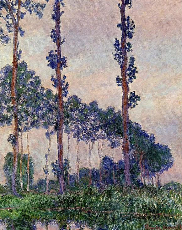  Claude Oscar Monet Three Trees in Grey Weather - Canvas Art Print