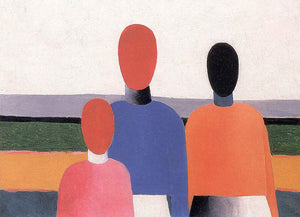  Kazimir Malevich Three Woman Figures - Canvas Art Print