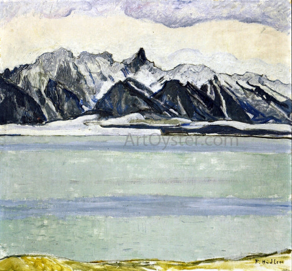  Ferdinand Hodler Thumersee with Stockhornkette in Winter - Canvas Art Print