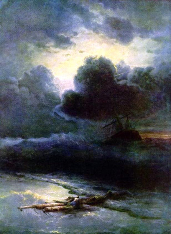  Ivan Constantinovich Aivazovsky Thunderstorm - Canvas Art Print