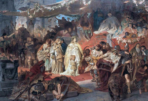  Karl Theodor Von Piloty Thusnelda Led in Germanicus' Triumph - Canvas Art Print