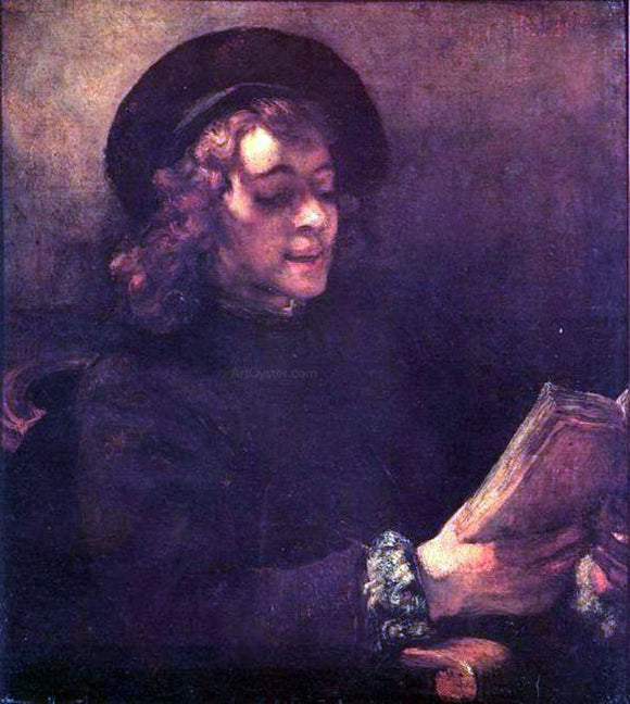  Rembrandt Van Rijn Titus Reading - Canvas Art Print