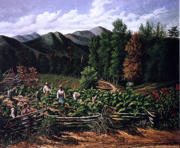  William Aiken Walker Tobacco Field with Five Figures (North Carolina) - Canvas Art Print