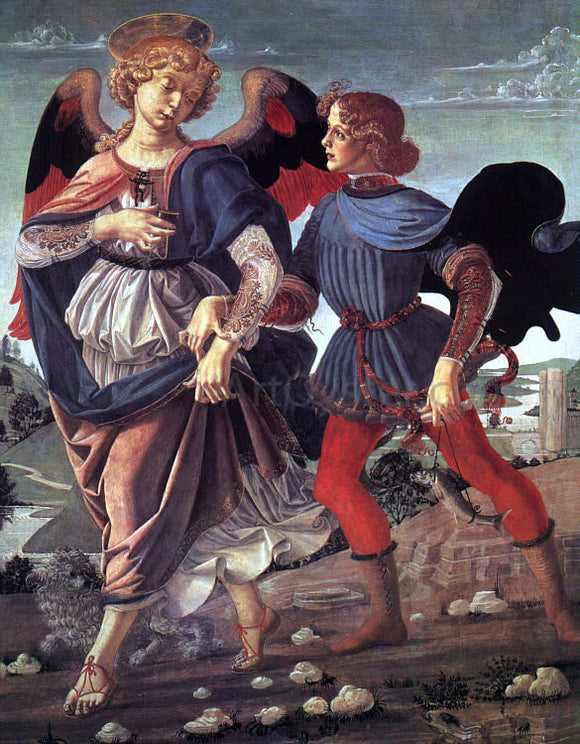  Andrea del Verrocchio Tobias and the Angel - Canvas Art Print