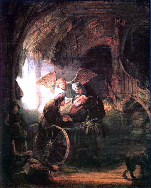  Rembrandt Van Rijn Tobias Cured With His Son - Canvas Art Print