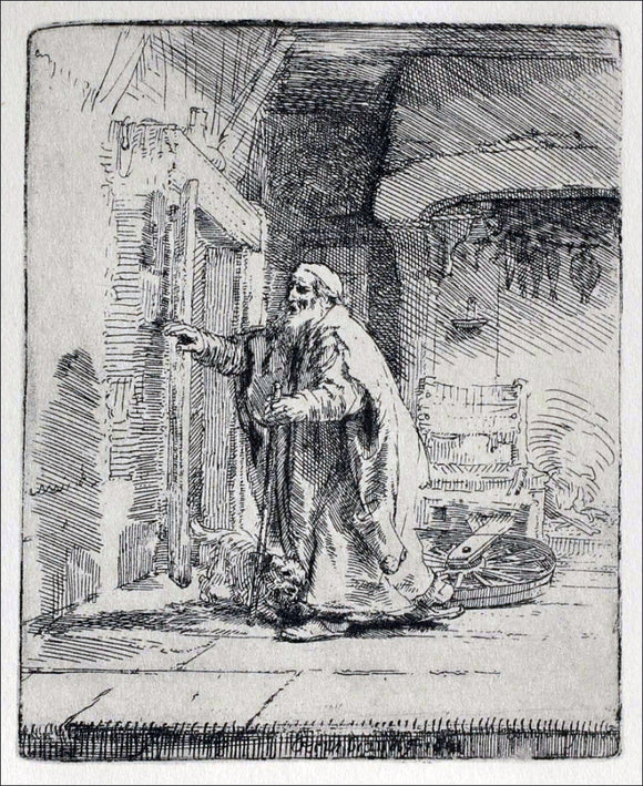  Rembrandt Van Rijn Tobit Blind, with the Dog - Canvas Art Print