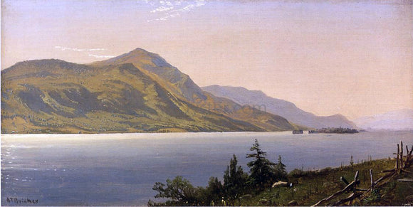  Alfred Thompson Bricher Tontue Mountain, Lake George (also known as Tongue Mountain, Lake George) - Canvas Art Print