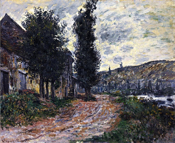  Claude Oscar Monet Tow Path at Lavacourt - Canvas Art Print