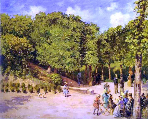  Camille Pissarro Town Garden in Pontoise - Canvas Art Print