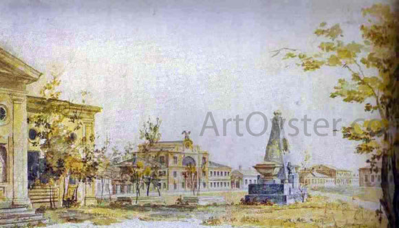  Fedor Yakovlevich Alekseev Town Square in Kherson - Canvas Art Print