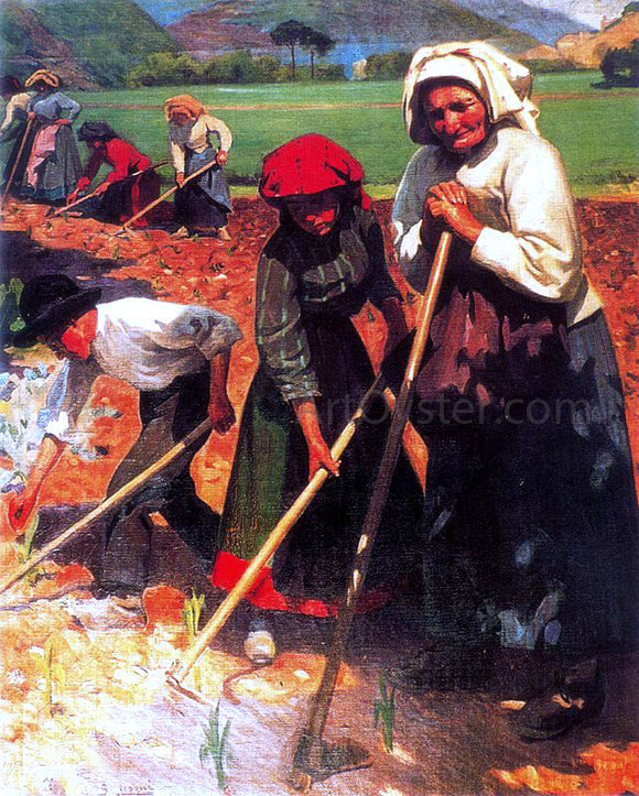  Ignacio Diaz Olano Trabajando en el Campo - Canvas Art Print