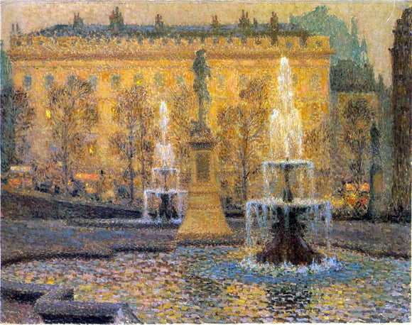  Henri Le Sidaner Trafalgar Square - Canvas Art Print