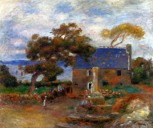  Pierre Auguste Renoir Treboul, near Douardenez, Brittany - Canvas Art Print