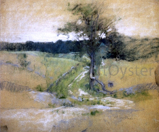  John Twachtman Tree by a Road - Canvas Art Print