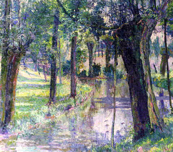  Juliette Wytsman Trees along a Creek - Canvas Art Print