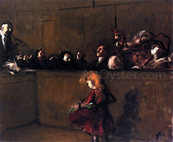  Jean-Louis Forain Trial Scene - Canvas Art Print