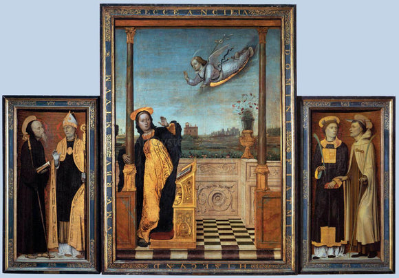  Carlo Braccesco Triptych - Canvas Art Print
