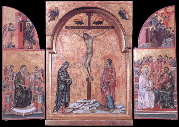  Duccio Di Buoninsegna Triptych - Canvas Art Print