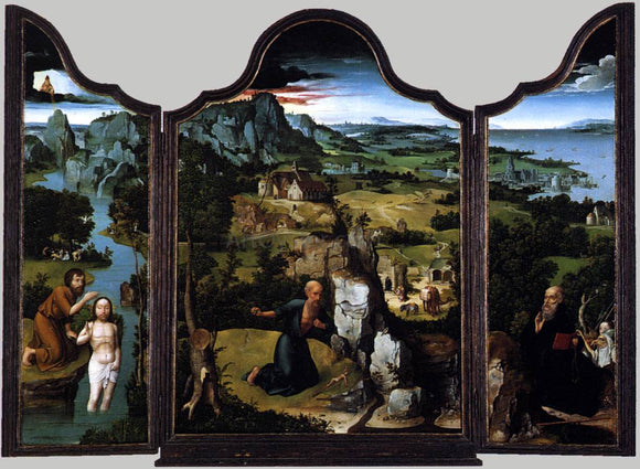  Joachim Patenier Triptych - Canvas Art Print