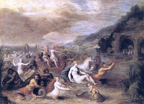  II Frans Francken Triumph of Amphitrite - Canvas Art Print
