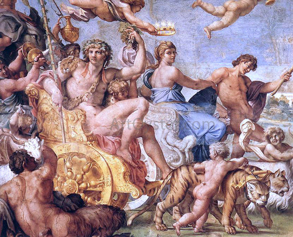  Annibale Carracci Triumph of Bacchus and Ariadne (detail: 1) - Canvas Art Print
